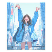 【フォロワー5万人記念】限定ポスター｜寿司娘 GenerativeAI Fotodruck (Vorne)