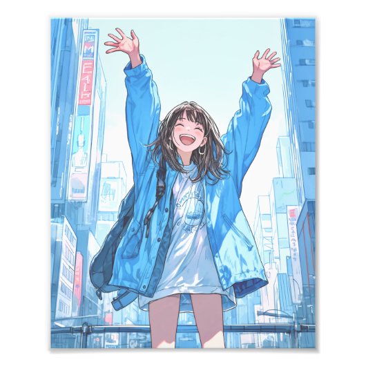 【フォロワー5万人記念】限定ポスター|寿司娘 GenerativeAI Fotodruck (Vorne)