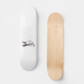 フー - ピンクの猫 ブラック - Foo! Black Version - Pink kitty Skateboard (Vorderseite)