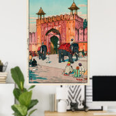 プのュJaipur, Jaipur, Jaipur, Jaipur門 Poster (Heimbüro)