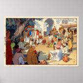 ヘ ビ い, Schlangenbeschwörer, Hiroshi Yoshida Poster (Vorne)