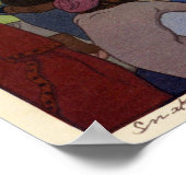 ヘ ビ い, Schlangenbeschwörer, Hiroshi Yoshida Poster (Ecke)