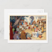 ヘ ビ い, Schlangenbeschwörer, Hiroshi Yoshida Postkarte (Vorne/Hinten)