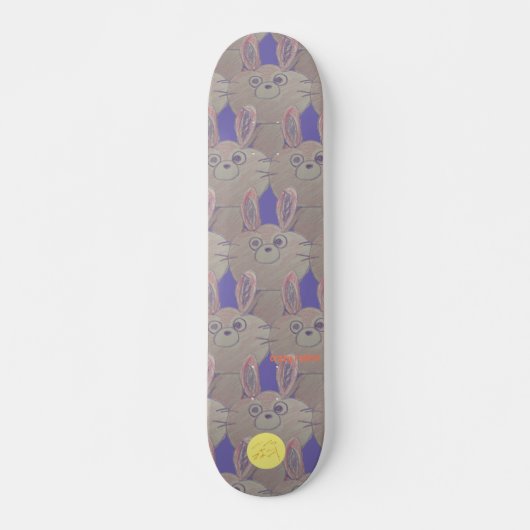 ベイブオンスケイト-pastel-シリーズ Crazy rabbit Skateboard (Vorne)