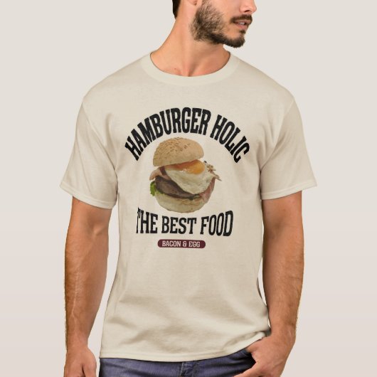 ベーコン&エッグバーガー(ビンテージ風) T-Shirt (Vorderseite)