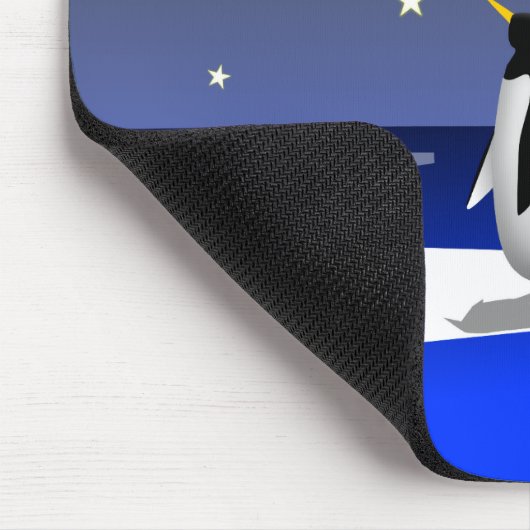 ペンギンは空を飛べない MOUSEPAD (Ecke)