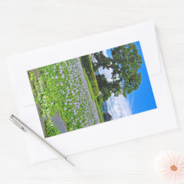 ホテイアオイ RECHTECKIGER AUFKLEBER