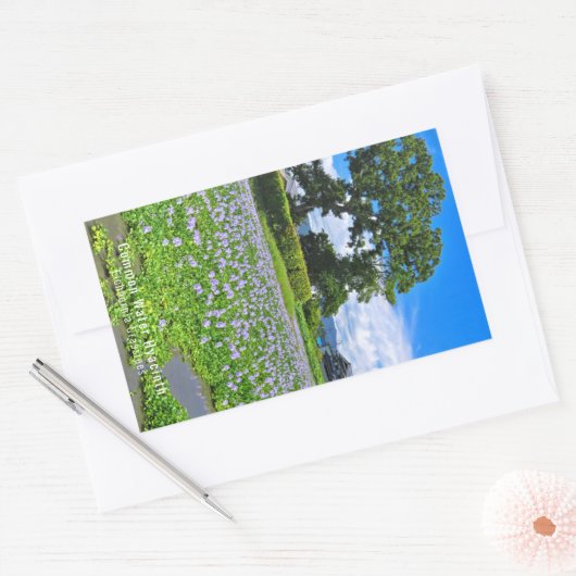 ホテイアオイ RECHTECKIGER AUFKLEBER (Umschlag)