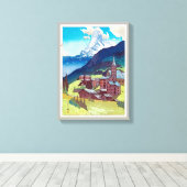 ホ, Hiroshi Yoshida, Leinwanddruck (Insitu (Holzboden))