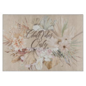 ボーホーフラワーカッティングボード SCHNEIDEBRETT (Vorderseite)