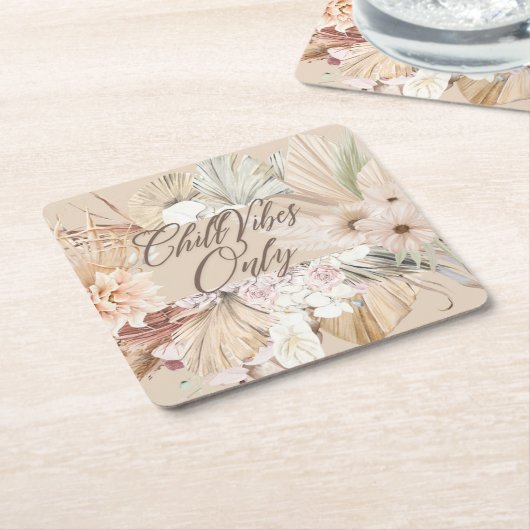 ボーホーフラワーコースター RECHTECKIGER PAPPUNTERSETZER (angewinkelt)