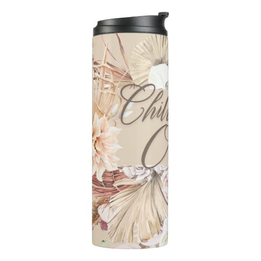 ボーホーフラワーサーマルタンブラー THERMOSBECHER (Nach links gedreht)