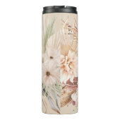 ボーホーフラワーサーマルタンブラー THERMOSBECHER (Rückseite)