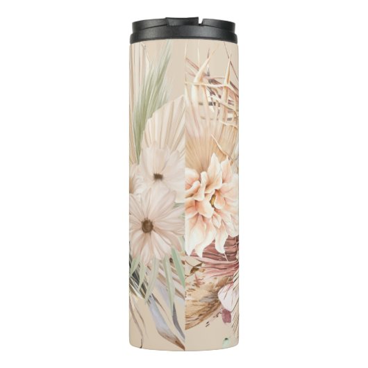 ボーホーフラワーサーマルタンブラー THERMOSBECHER (Rückseite)