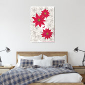 ポインセチアと赤い靴。オフホワイト LEINWANDDRUCK (Insitu (Schlafzimmer))