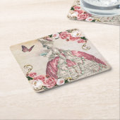 マリーアントワネット・ローズコースターAA RECHTECKIGER PAPPUNTERSETZER (angewinkelt)