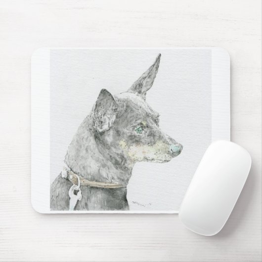 ミニチュアピンシャーマウスパッド MOUSEPAD (Mit Mouse)