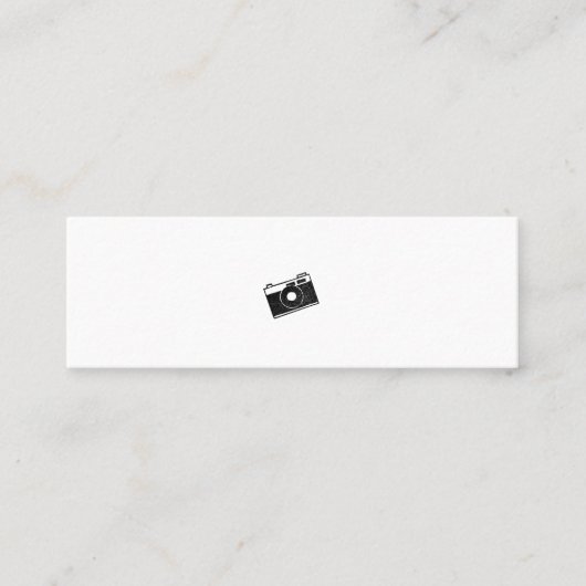 ミニマムでシンプルな名刺 ビジネスカード カメラ MINI VISITENKARTE (Vorderseite)