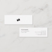 ミニマムでシンプルな名刺 ビジネスカード カメラ MINI VISITENKARTE (Vorne/Hinten)