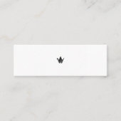 ミニマムでシンプルな名刺 ビジネスカード 和 japanese 折り鶴 paper crane mini visitenkarte (Vorderseite)