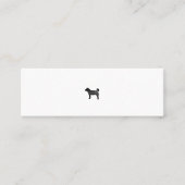 ミニマムでシンプルな名刺　ビジネスカード 犬 MINI VISITENKARTE (Vorderseite)