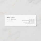 ミニマムでシンプルな名刺　ビジネスカード 犬 MINI VISITENKARTE (Rückseite)