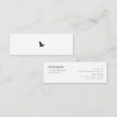 ミニマムでシンプルな名刺　ビジネスカード　 猫 MINI VISITENKARTE (Vorne/Hinten)