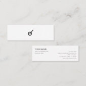 ミニマムでシンプルな名刺 ビジネスカード 目玉焼き MINI VISITENKARTE (Vorne/Hinten)