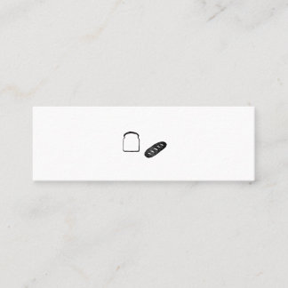 ミニマムでシンプルな名刺 ビジネスカード 食パン・フランスパン MINI VISITENKARTE