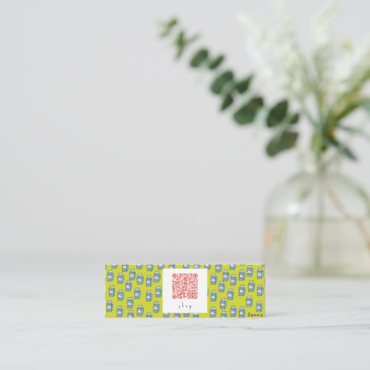 ミルク名刺 MINI VISITENKARTE (Stehend Vorderseite)