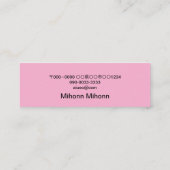 ミルク名刺 MINI VISITENKARTE (Rückseite)