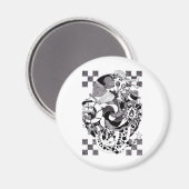 ム Abend 夕 Magnet (Vorderseite/Rückseite)