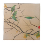 メジロ, 速水御舟, japanisches Weiß-Auge, Gyoshū, Fliese (Vorderseite)