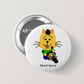 メタルスピード 全開ネコちゃん ホワイト BUTTON (Vorne & Hinten)