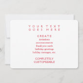 メリークリスマス (frohe Weihnachten auf japanisch) Einladung (Rückseite)