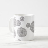 モノクロ「縁結曼荼羅」 KAFFEETASSE (Vorderseite Links)