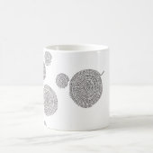 モノクロ「縁結曼荼羅」 KAFFEETASSE (Mittel)