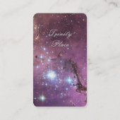 ユニークなスペードエースのトランプ柄 オシャレ 宇宙 VISITENKARTE (Rückseite)