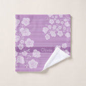 ラブリーフラワー　落ち着いたピンク BADHANDTUCH SET (Waschlappen)