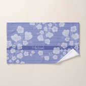 ラブリーフラワー　落ち着いたブルー BADHANDTUCH SET (Handtuch)