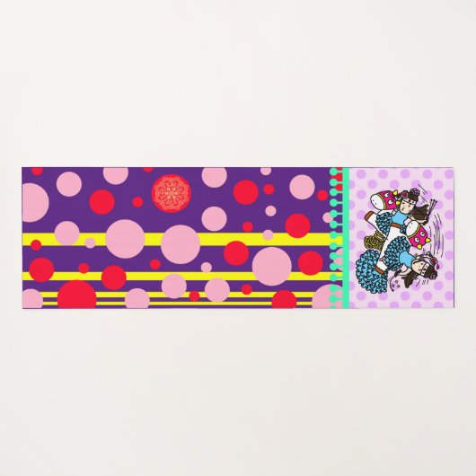 ルナ様用 ストライプ(ピンク) YOGAMATTE (Rückseite (Horizontal))