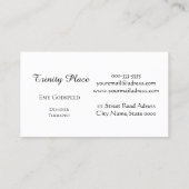 レオパードと宇宙のデザイン VISITENKARTE (Rückseite)