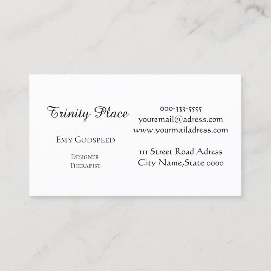 レオパードと宇宙のデザイン VISITENKARTE (Rückseite)