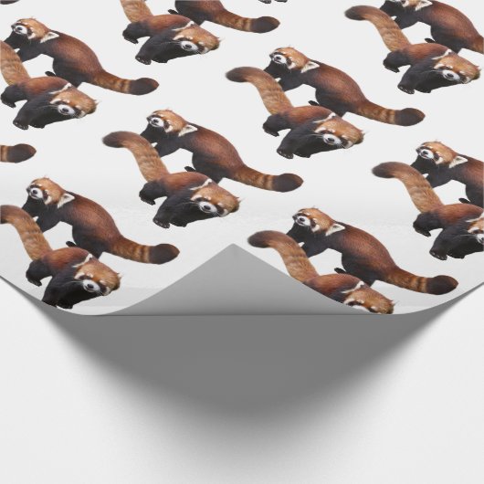 レッサーパンダ 2の優良製品 GESCHENKPAPIER (Ecke)