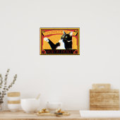 レトロマッチデザイン　踊る猫　Retro Match Dancing cat Poster (Küche)
