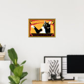 レトロマッチデザイン　踊る猫　Retro Match Dancing cat Poster (Heimbüro)