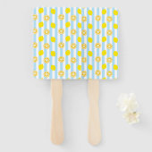 レモン(ストライプ)  ハンドファン FÄCHER (Vorne und Hinten)