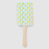 レモン(ストライプ)  ハンドファン FÄCHER (Rückseite)