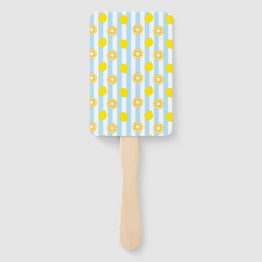 レモン（ストライプ）  ハンドファン FÄCHER (Rückseite)