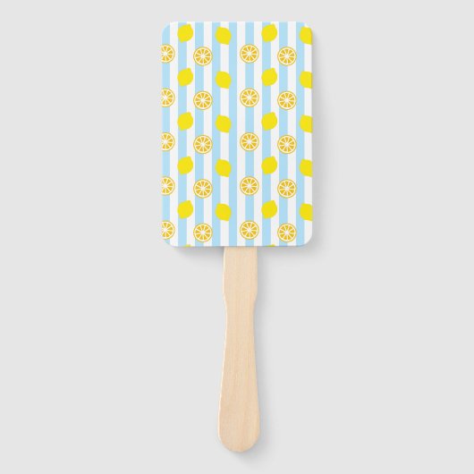 レモン(ストライプ)  ハンドファン FÄCHER (Vorderseite)